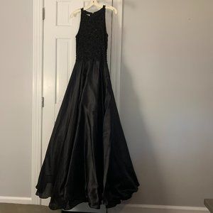 VICTORIA ROYAL BEADED GOWN-100% SILK